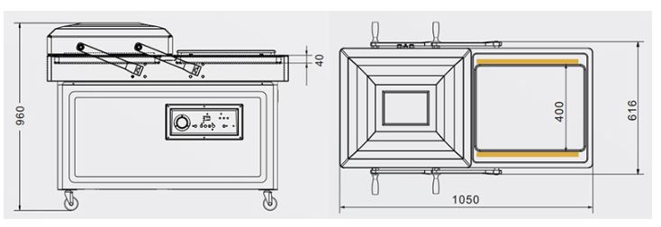 Hình ảnh Máy hút chân không 2 buồng DZ-400-2SA-2