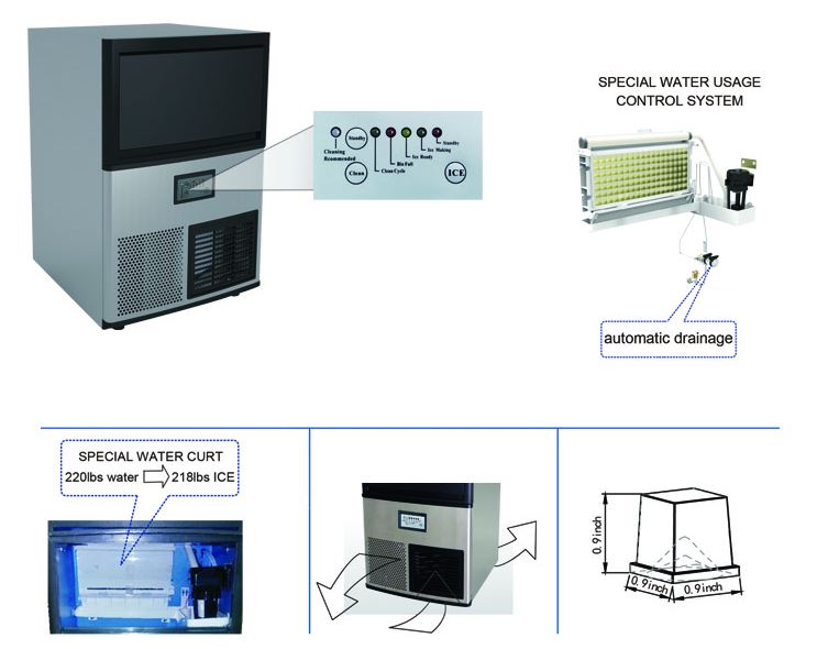 Hình ảnh Máy làm đá FIRSCOOL HTIM-85