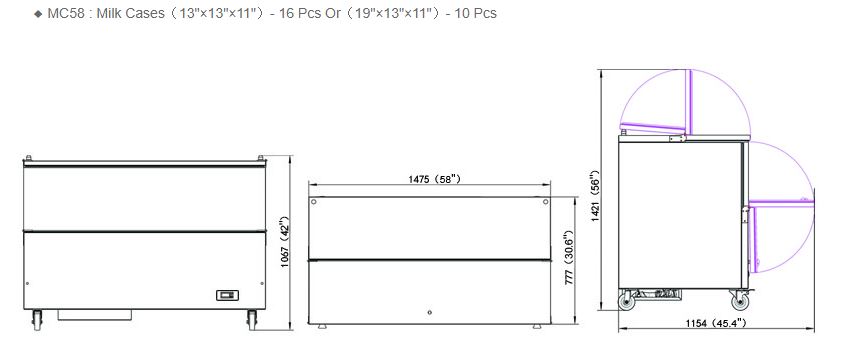  Hình ảnh Tủ giữ lạnh sữa FIRSCOOL MC58