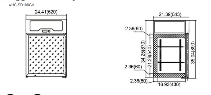 Hình ảnh Tủ trưng bày kem để quầy FIRSCOOL HC-SD100GA