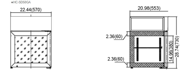  Hình ảnh Tủ trưng bày kem để quầy FIRSCOOL HC-SD50GA