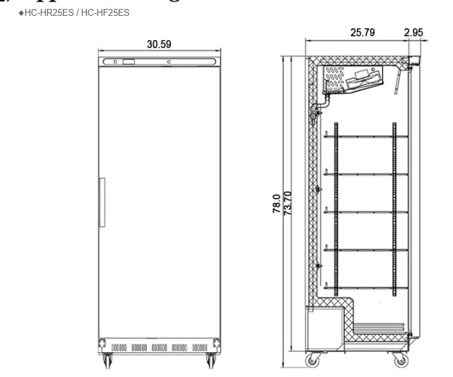  Hình ảnh Tủ mát FIRSCOOL HC-HR25ES