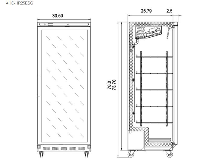 Hình ảnh Tủ mát FIRSCOOL HC-HR25ESG