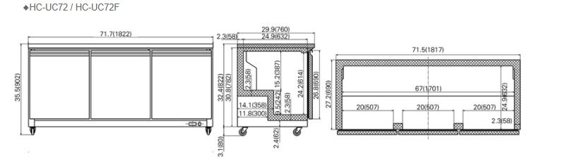 Hình ảnh Bàn đông FIRSCOOL HC-UC72F