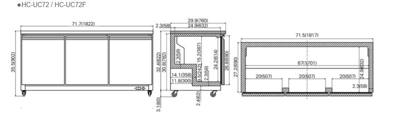  Hình ảnh Bàn mát FIRSCOOL HC-UC72