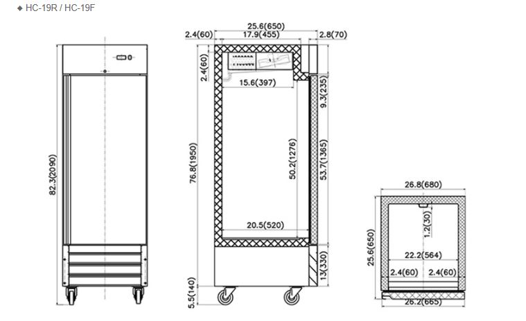 Hình ảnh Tủ mát FIRSCOOL HC-19R