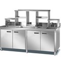 Quầy bar inox trà sữa 1,6m