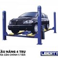 Cầu Nâng 4 Trụ 5 Tấn Lắp Đĩa Cân Chỉnh Liberty LT-5000B