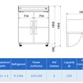 Tủ lạnh thương mại 2 cửa B074-2MOOS-E