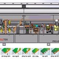 Máy dán cạnh nghiêng 45 độ Holztek PRO-45E