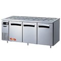 BÀN MÁT INOX SALAD 3 CÁNH LASSELE 468 LÍT LTB-1833R