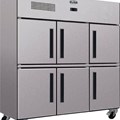 Tủ đông 6 cánh inox Klaus KUF-C-6HD
