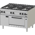 Bếp Âu 6 họng có lò nướng Nayati NGR 12-90 GR