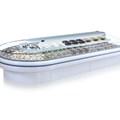 Tủ Trưng Bày Thực Phẩm 2 Tầng Loại Góc Bo Tròn OPO SMF1M2-CR