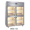 Tủ mát 4 cánh kính Hisakage SRCG-120