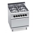 Bếp Âu 4 Họng Kèm Lò Nướng Điện Bertos G7F4PW+FE