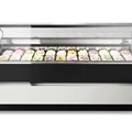 Tủ trưng bày và bảo quản gelato ISA Stratos 170+50 L 2180 x D 1200 x H 1254