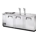 Tủ làm lạnh bia có vòi rót trực tiếp Club Top bằng thép không gỉ có cửa xoay chắc chắn TRUE TDD-4CT-S-HC