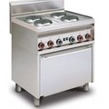 Bếp điện từ 4 vùng nấu kèm Lò nướng điện đa năng (Cửa thép không gỉ) LOTUS CF4-8ET