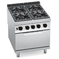 Bếp Âu 4 họng có lò nướng gas Bertos G9F4+FG