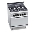 Bếp Âu 4 Họng Kèm Lò Nướng Điện Bertos G7F4+FE