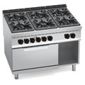 Bếp Âu 6 Họng Dùng Gas Có Lò Nướng Điện Bertos G9F6+FE