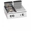 Bếp Âu Kết Hợp Mặt Phẳng Và 2 Họng Đốt Dùng Gas Bertos SG7T4P2FB