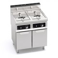 Bếp Chiên Nhúng Dùng Gas Có Tủ Bertos GL15+15M-BF