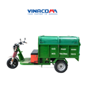 Xe điện chở rác 1.5 khối nắp kín ben thủy lực tự đổ