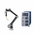 Cánh tay robot cộng tác TM12S với tầm với 1300mm tích hợp hệ thống thị giác robot và máy hàn MIG MAG OTC dành cho hàn bằng cánh tay robot cộng tác