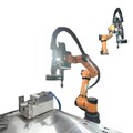 Cánh tay robot cộng tác 6 trục AUBO I5, tải trọng 5kg, tự động hóa máy CNC, giải pháp vặn vít như một trạm làm việc robot cộng tác