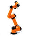 Robot cộng tác AUBO với cánh tay robot dùng để giao hàng nông sản và thu hoạch hoa quả trong vườn cây ăn quả, hoạt động như một robot AGV