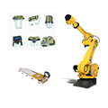 Robot tự động nâng hạ vật liệu tải trọng lớn Fanuc R2000iC/165F 6 trục với bộ kẹp Trung Quốc