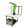 Cần bán cánh tay robot Fanuc CR-4iA 6 trục với bộ kẹp 2 ngón Onrobot và bệ dịch vụ, dùng làm thiết bị xử lý vật liệu