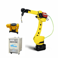 Robot hàn Fanuc ARC Mate 120iD 6 trục, cánh tay robot hàn tích hợp máy hàn hồ quang và bộ định vị 