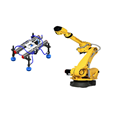 Cánh tay robot công nghiệp  tải trọng 210kg, tích hợp kẹp hút để xử lý kính Fanuc R-2000iC/210F
