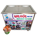 Máy làm kem cuộn chảo đôi 42cm Canaan
