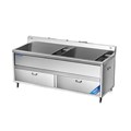 Máy rửa rau củ khử khuẩn 2 bồn 1.8m CHINENG CN-YSJK-QXS350