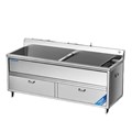 Máy rửa rau củ khử khuẩn 1 bồn 1.8m CHINENG CN-YSJK-QX350