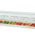 Bàn hâm nóng thức ăn có kính OKASU HBM-4D