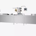 Máy đóng gói hút chân không định hình nhiệt MAP tự động, công suất cao Hualian HVR-420A-U dành cho thực phẩm