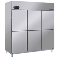 Tủ mát 6 cánh inox Berjaya BS 6DUC/Z