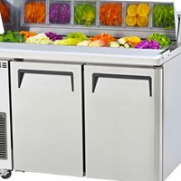 Bàn salad có nắp 2 cánh 1,2m SKIPIO SHR12-2