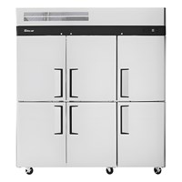 Tủ đông 6 cánh inox Turbo Air KF65-6