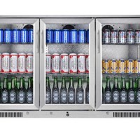 Tủ mát quầy bar mini 3 cánh kính OKASU SC-338FS