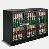 Tủ lạnh quầy bar mini 3 cánh kính OKASU SC-338F