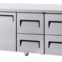 Bàn mát 1 cửa 4 ngăn kéo Turbo Air KUR18-2D-4