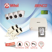 Trọn bộ Camera Benco 4 mắt Full HD 2.0M BEN-XVR1104C