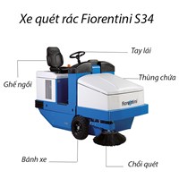 Máy quét rác công nghiệp Fiorentini S 48 D