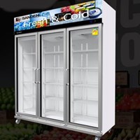 Tủ mát 3 cánh kính Sanden OEM-1805i (Inverter) 